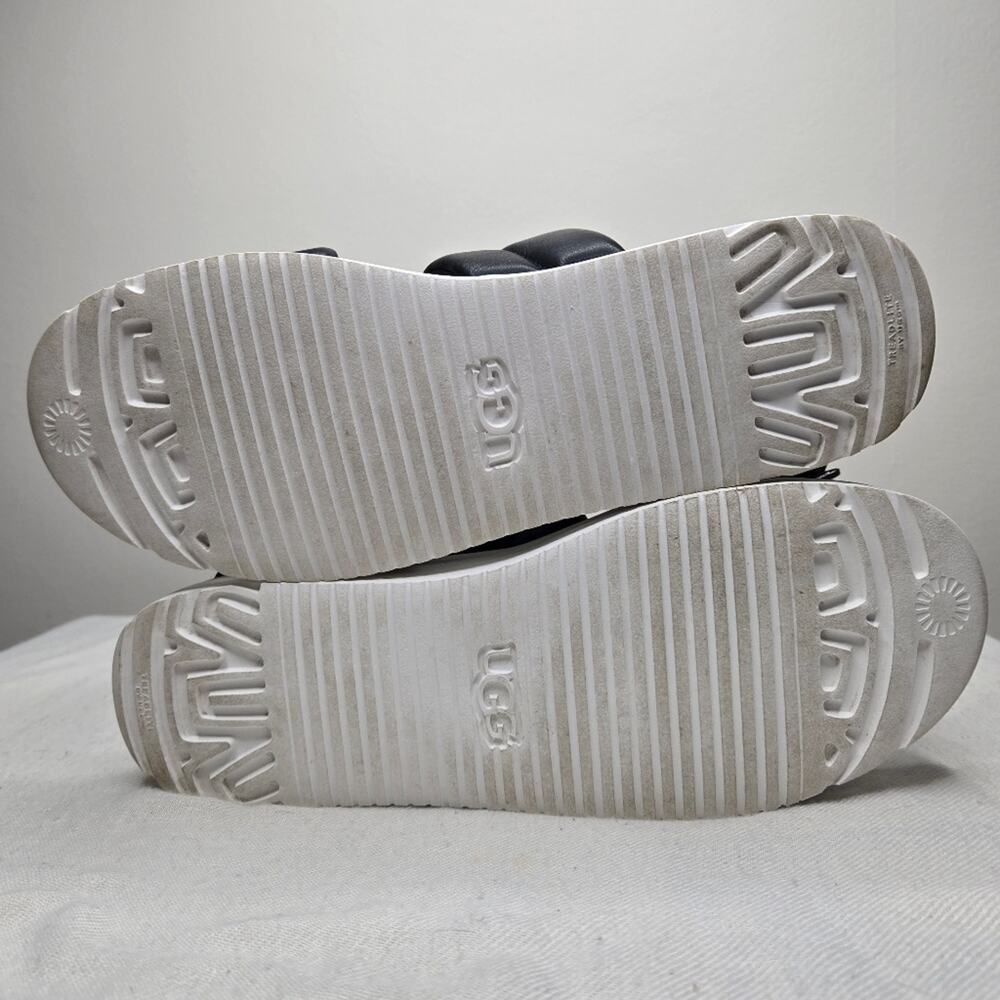 UGG Black and White Platform Sandals Size 9 - Picture 8 of 12
